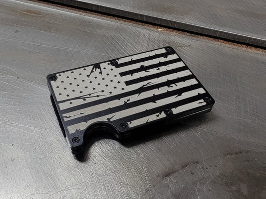 Minimalist Aluminum Wallet | Tattered Flag