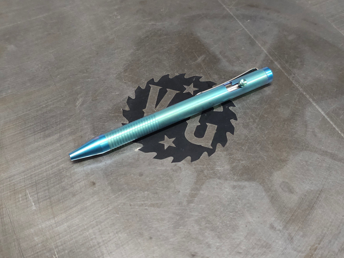 Titanium Anodized Bolt Action Ballpoint Pen