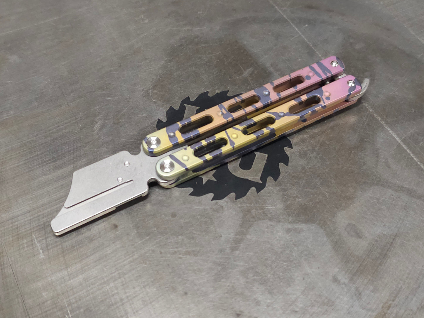 Anodized Titanium Utility Knife