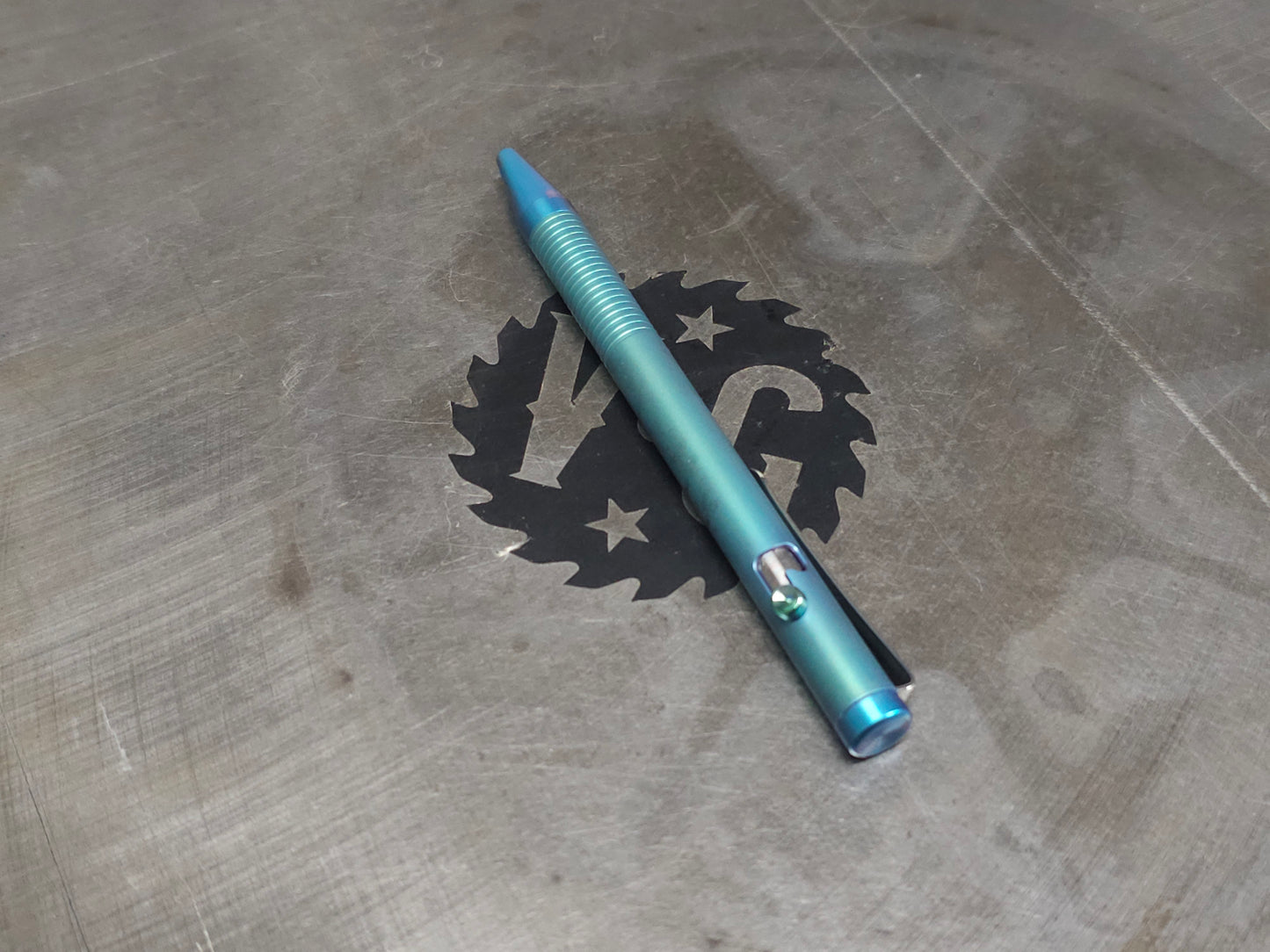 Titanium Anodized Bolt Action Ballpoint Pen