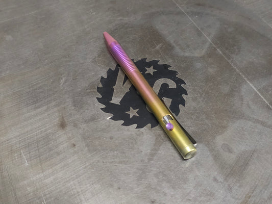 Titanium Anodized Bolt Action Ballpoint Pen