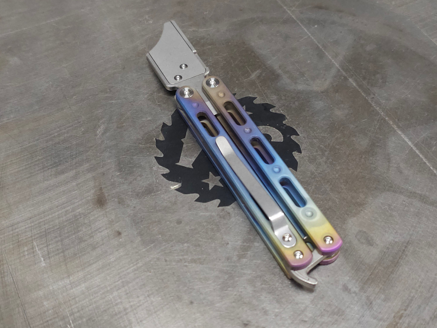 Anodized Titanium Utility Knife