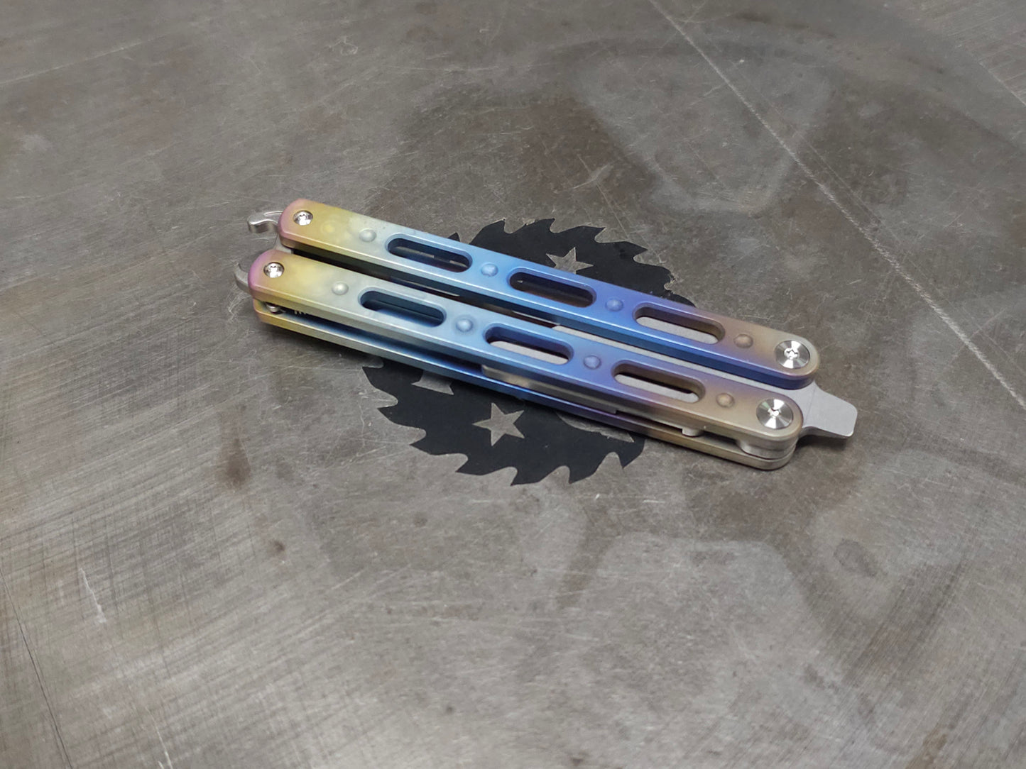 Anodized Titanium Utility Knife