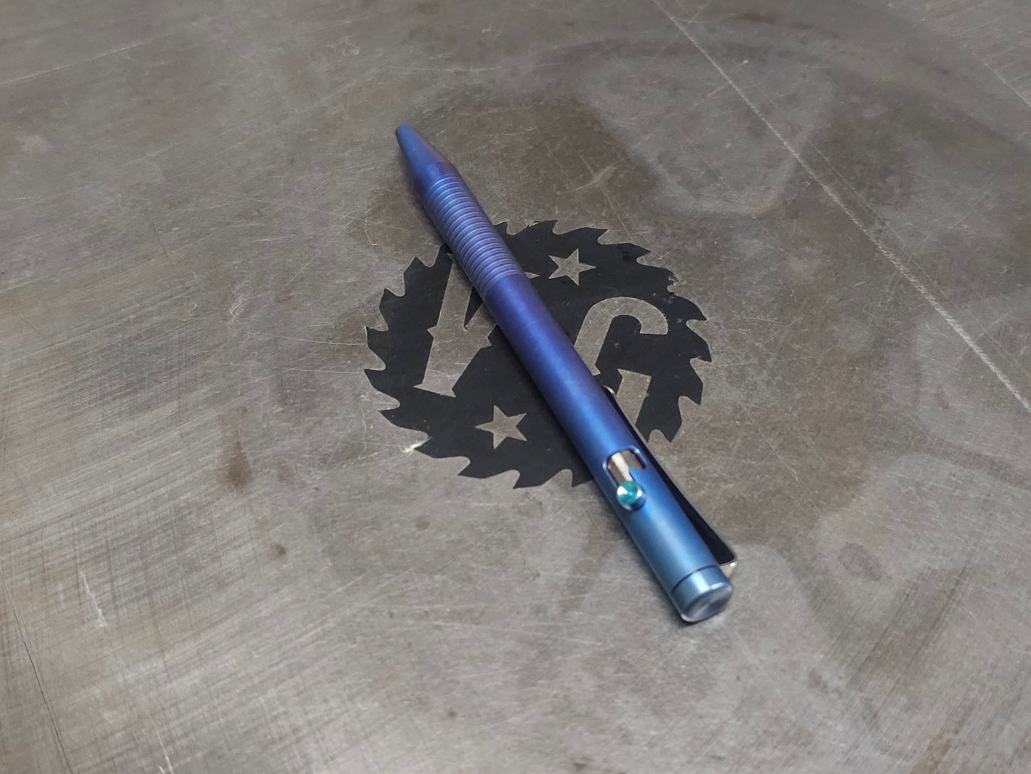 Titanium Anodized Bolt Action Ballpoint Pen