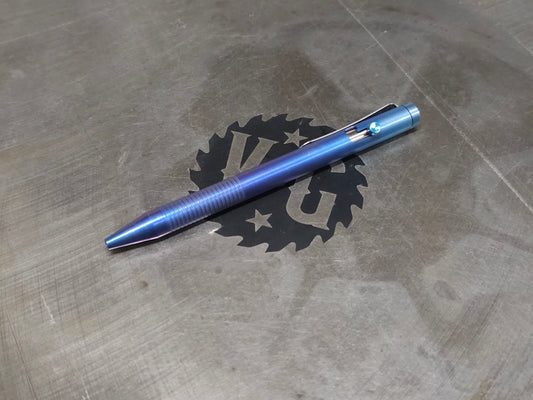 Titanium Anodized Bolt Action Ballpoint Pen