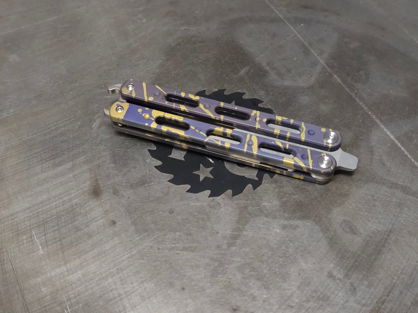 Anodized Titanium Utility Knife